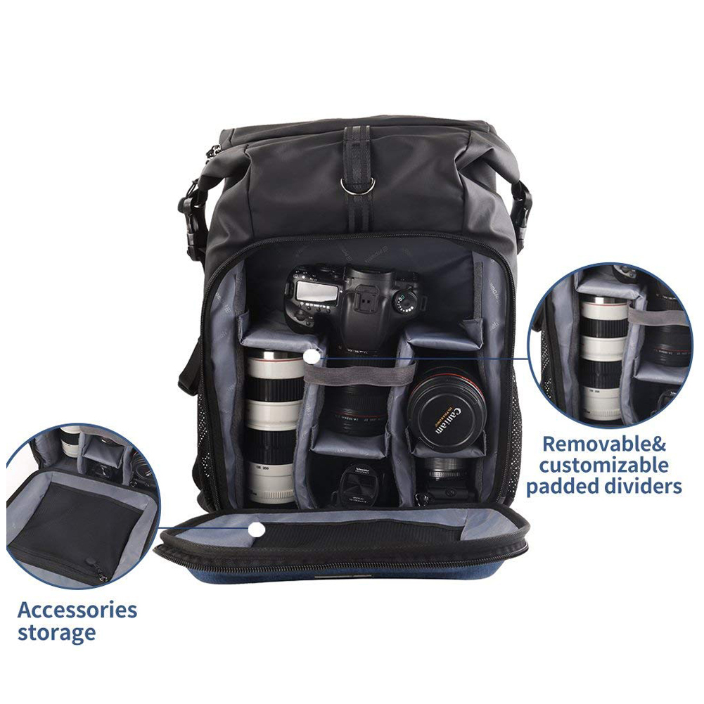 PROWELL Armature Pack Water Resistant Camera Backpack